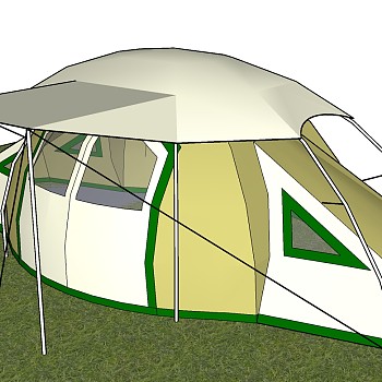 露营野炊帐篷SketchUp草图模型下载 (34)