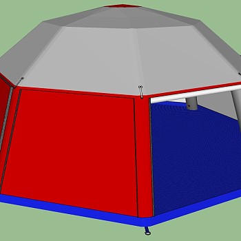 露营野炊帐篷SketchUp草图模型下载 (36)