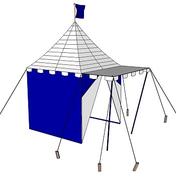 露营野炊帐篷SketchUp草图模型下载 (40)