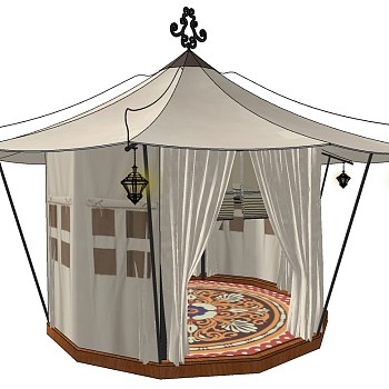 露营野炊帐篷SketchUp草图模型下载 (41)