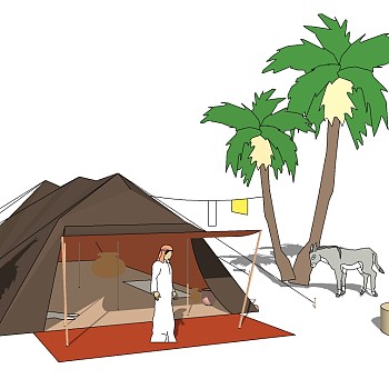 露营野炊帐篷SketchUp草图模型下载 (120)