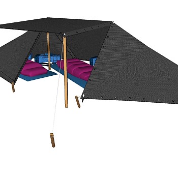 露营野炊帐篷SketchUp草图模型下载 (116)