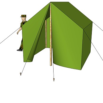 露营野炊帐篷SketchUp草图模型下载 (109)