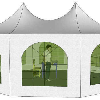 露营野炊帐篷SketchUp草图模型下载 (91)