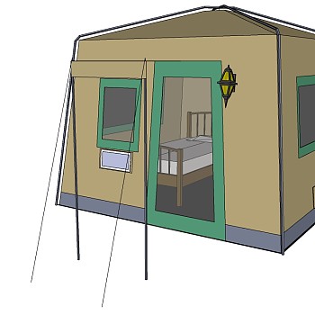 露营野炊帐篷SketchUp草图模型下载 (89)