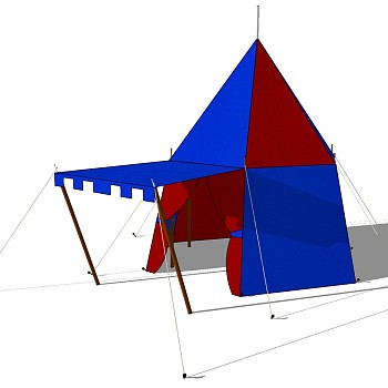 露营野炊帐篷SketchUp草图模型下载 (79)