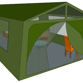 露营野炊帐篷SketchUp草图模型下载 (81)