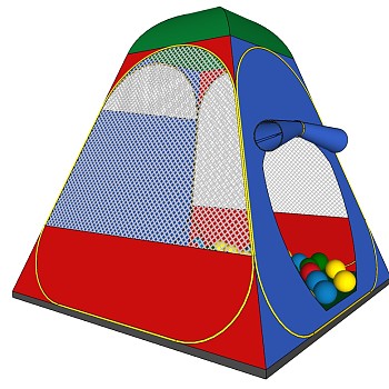 露营野炊帐篷SketchUp草图模型下载 (76)