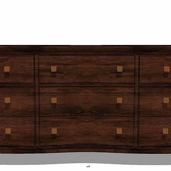 美式欧式美克美家古典实木电视柜斗柜装饰柜边柜 (7)