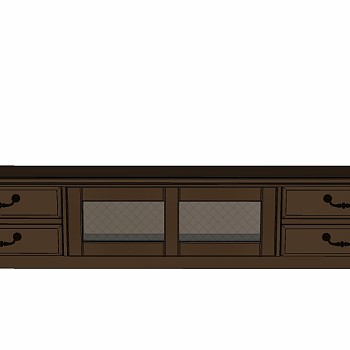 美式欧式美克美家古典实木电视柜斗柜装饰柜边柜 (6)