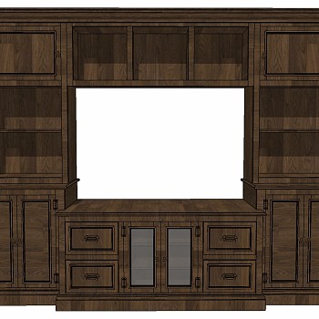 美式欧式美克美家古典实木电视柜斗柜装饰柜边柜 (4)