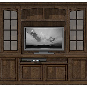 美式欧式美克美家古典实木电视柜斗柜装饰柜边柜 (3)
