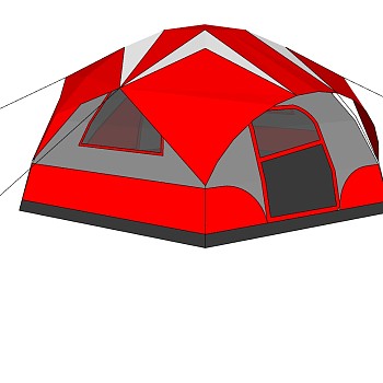 露营野炊帐篷SketchUp草图模型下载 (60)