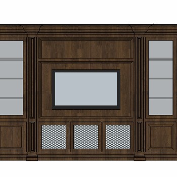美式欧式美克美家古典实木电视柜斗柜装饰柜边柜 (2)