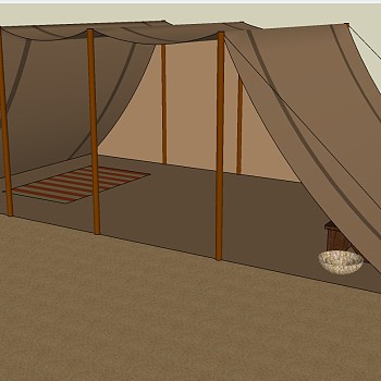 露营野炊帐篷SketchUp草图模型下载 (47)