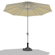 现代室外户外遮阳伞 sketchup草图模型下载