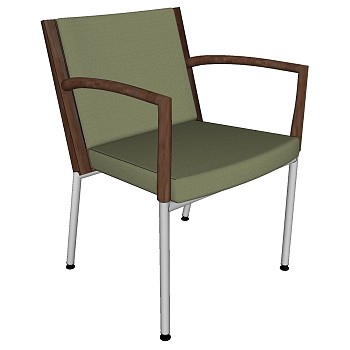 0现代单椅椅子sketchup草图模型下载