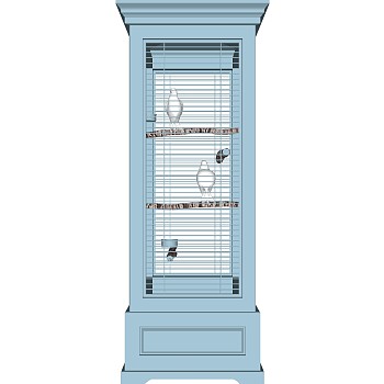 地中海鸟笼柜子装饰柜sketchup草图模型下载