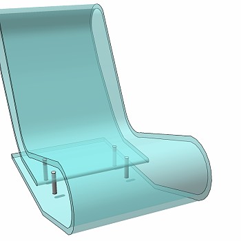 现代透明躺椅摇椅 (3)