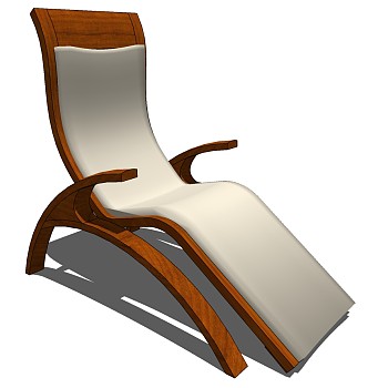 32户外休闲躺椅椅子摇椅sketchup草图模型下载