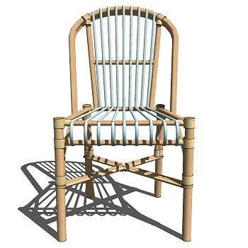 20-户外木制休闲椅子