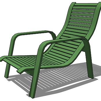 现代异形家具沙发公共座椅躺椅室外户外休闲躺椅sketchup草图模型下载 (16)