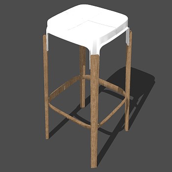 25北欧现代吧椅吧凳sketchup草图模型下载