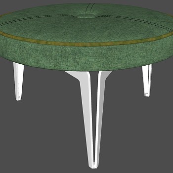 06欧式现代凳子 圆凳,坐墩坐凳沙发凳矮凳sketchup草图模型下载