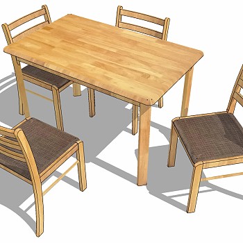 北欧现代餐桌椅椅子组合 (5)