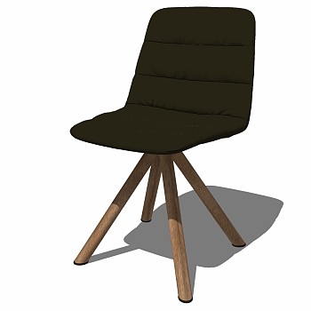 28北欧现代休闲椅子sketchup草图模型下载