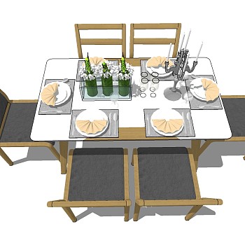 北欧现代餐桌椅组合 (5)