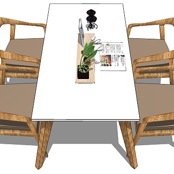 北欧现代餐桌椅组合 (4)