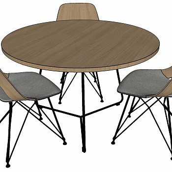 北欧现代餐桌椅椅子组合 a (2)
