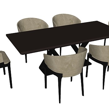 北欧现代餐桌椅椅子组合 (16)