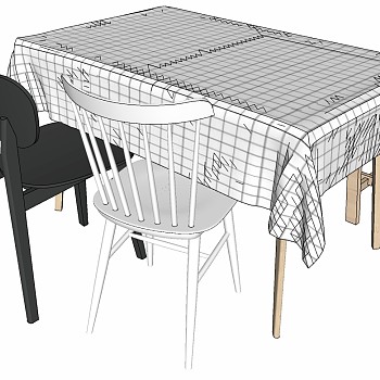 北欧现代餐桌椅椅子组合 (11)