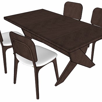 北欧现代餐桌椅椅子组合 (9)