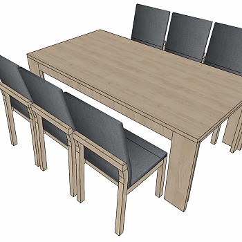 北欧现代餐桌椅椅子组合 (7)