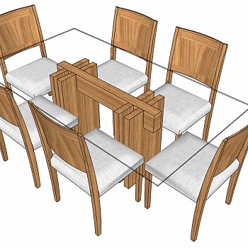 北欧现代餐桌椅椅子组合 (6)
