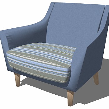 地中海欧式单人沙发椅子 (4)