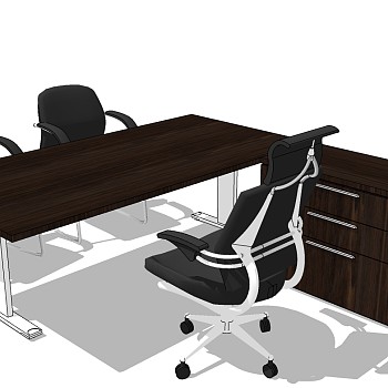 现代办公桌经理办公桌老板台班台 椅子 a (9)