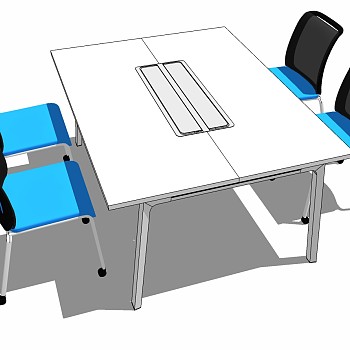 现代办公家具会议室会议桌椅子 (25)