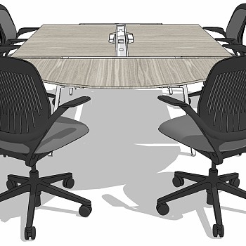 现代办公家具会议室会议桌椅子 (28)