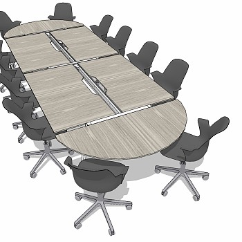 现代办公家具会议室会议桌椅子 (29)