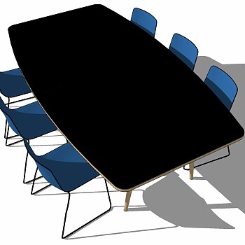 现代办公家具会议室会议桌椅子 (35)