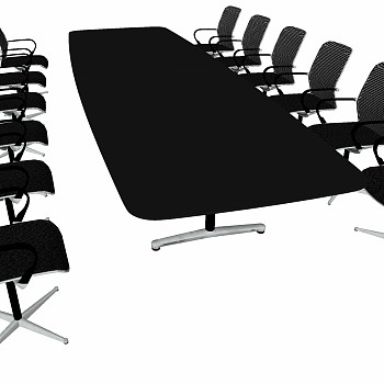 现代办公家具会议室会议桌椅子 (34)