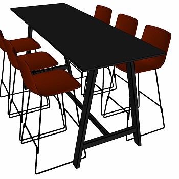 现代办公家具会议室会议桌椅子 (36)