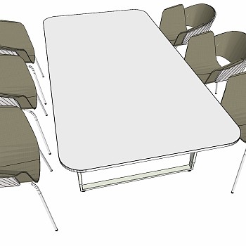 现代办公家具会议室会议桌椅子 (42)