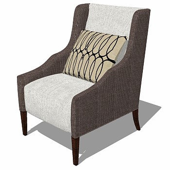 美式欧式休闲沙发椅子 (4)