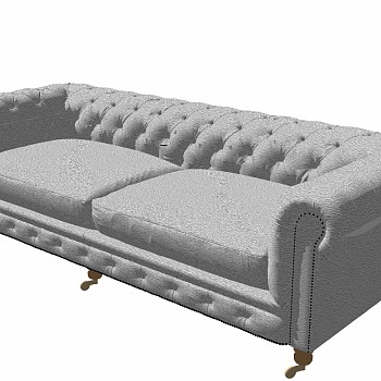 美式欧式古典皮革沙发 (4)