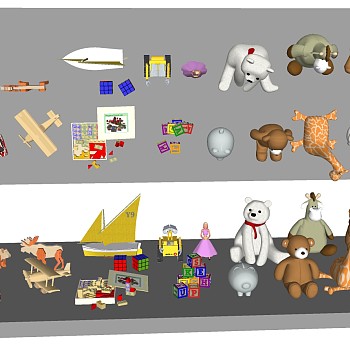 (47)儿童玩具sketchup草图模型下载